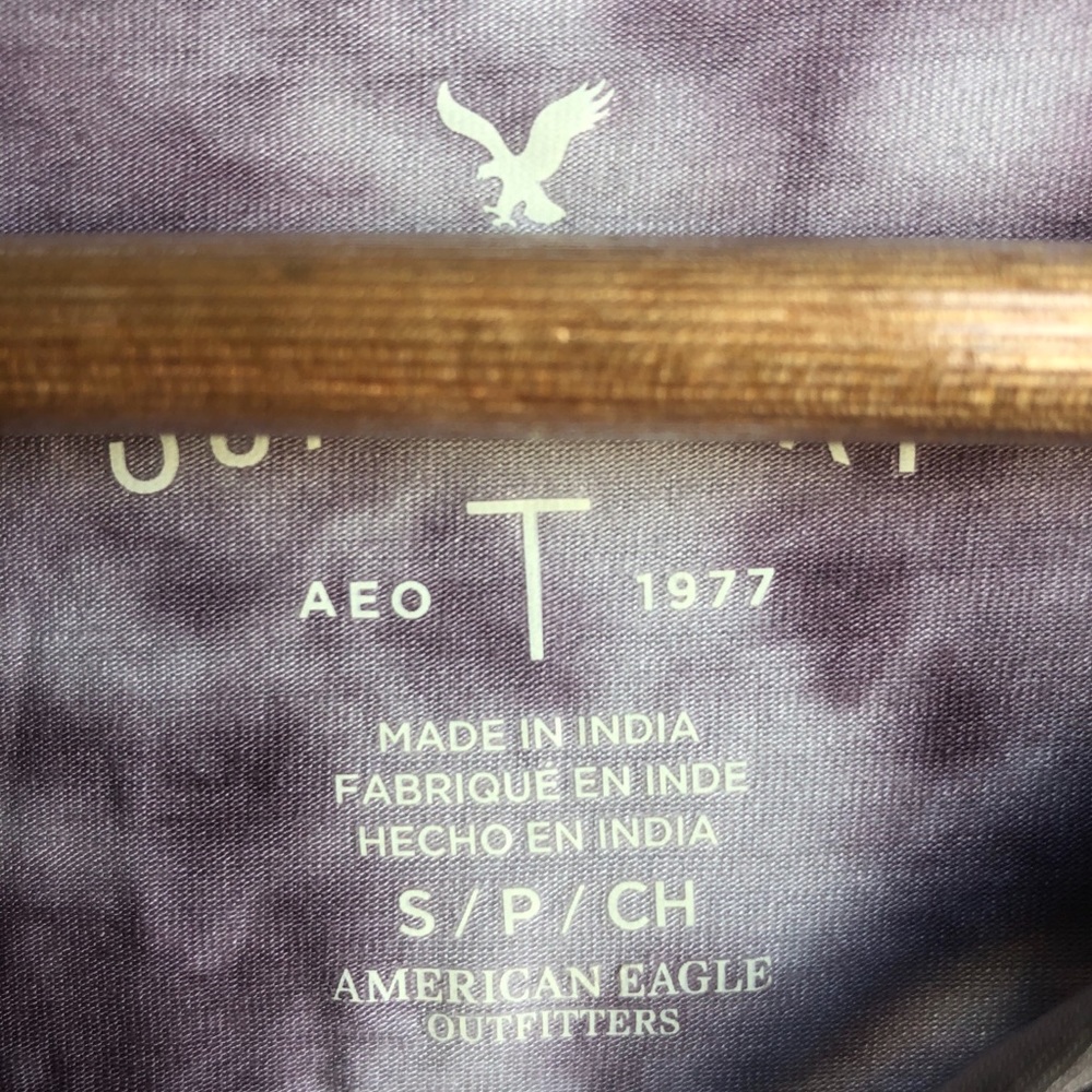 American Eagle Long Sleeve Top - Small Purple Blue - Picture 3 of 4